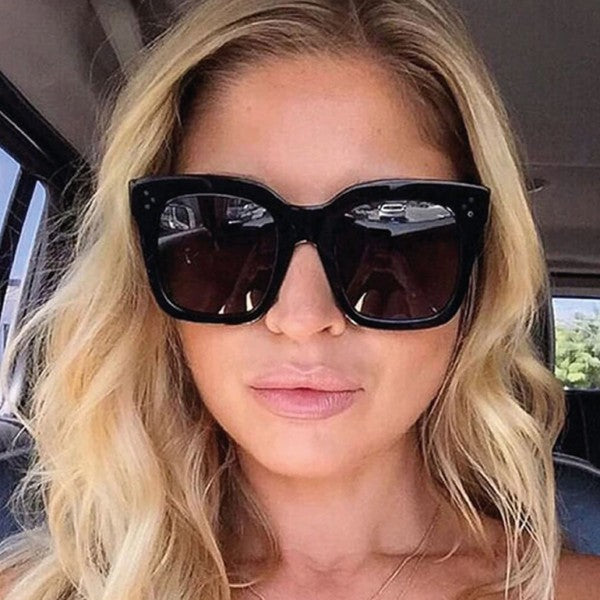 Adele Sunglasses: Ladies square style sunglasses with durable case and 400 UV protection, perfect for sunny days.