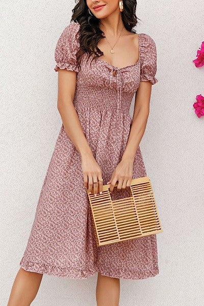 Puff Sleeve Dress - Lily and Lavender Boutique