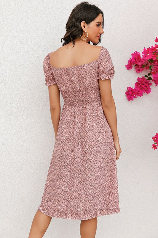 Puff Sleeve Dress - Lily and Lavender Boutique
