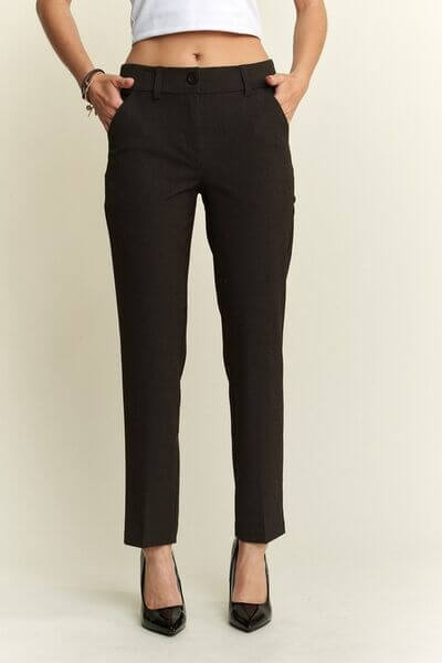ADORA Zipper Skinny 2 Pockets Pants - Lily and Lavender Boutique