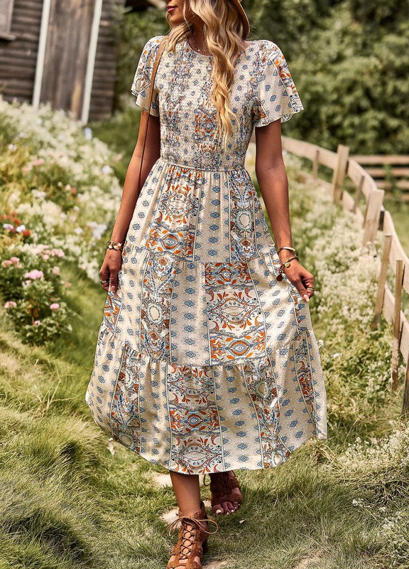 Printed dress - Lily and Lavender Boutique