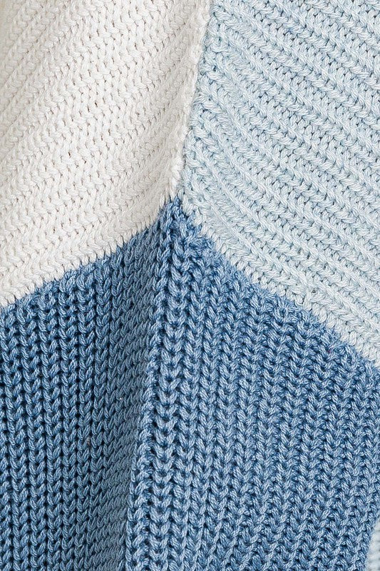 Color Block Oversize Sweater - Lily and Lavender Boutique