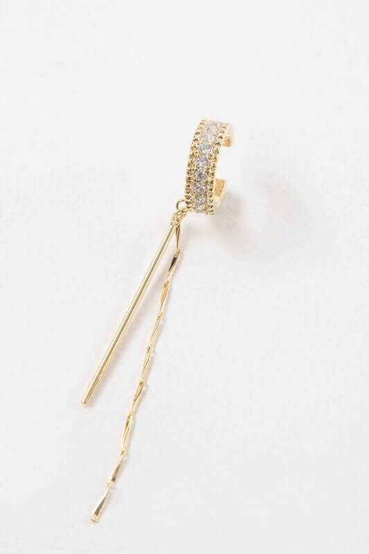 Drop the Bar Ear Cuff Earrings - Lily and Lavender Boutique