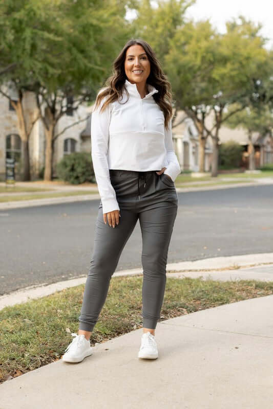 The Cindy Charcoal Joggers Round 2 - Lily and Lavender Boutique