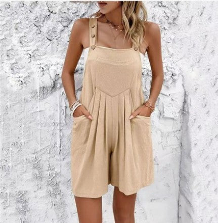 Casual Women's Linen Overalls - Lily and Lavender Boutique