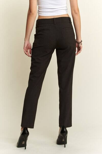 ADORA Zipper Skinny 2 Pockets Pants - Lily and Lavender Boutique