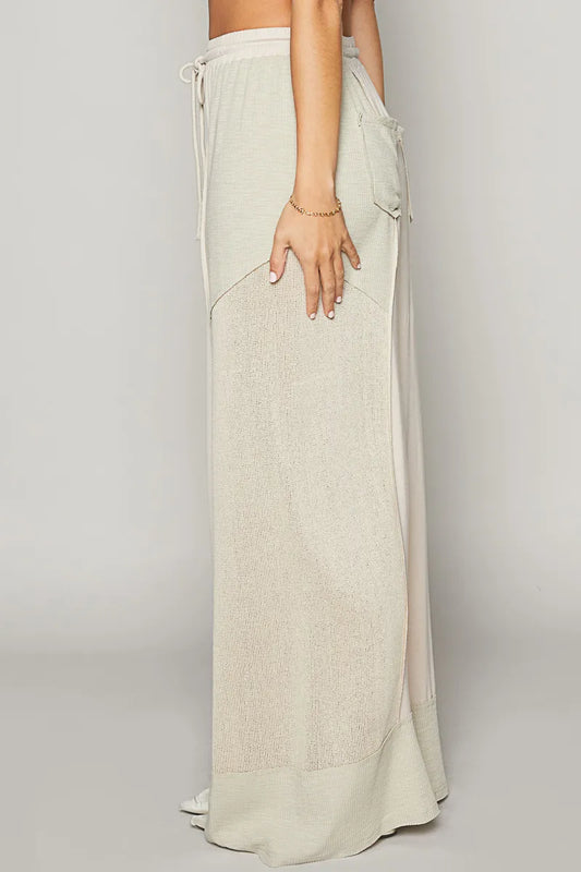 POL Drawstring Wide Leg Pants - Lily and Lavender Boutique