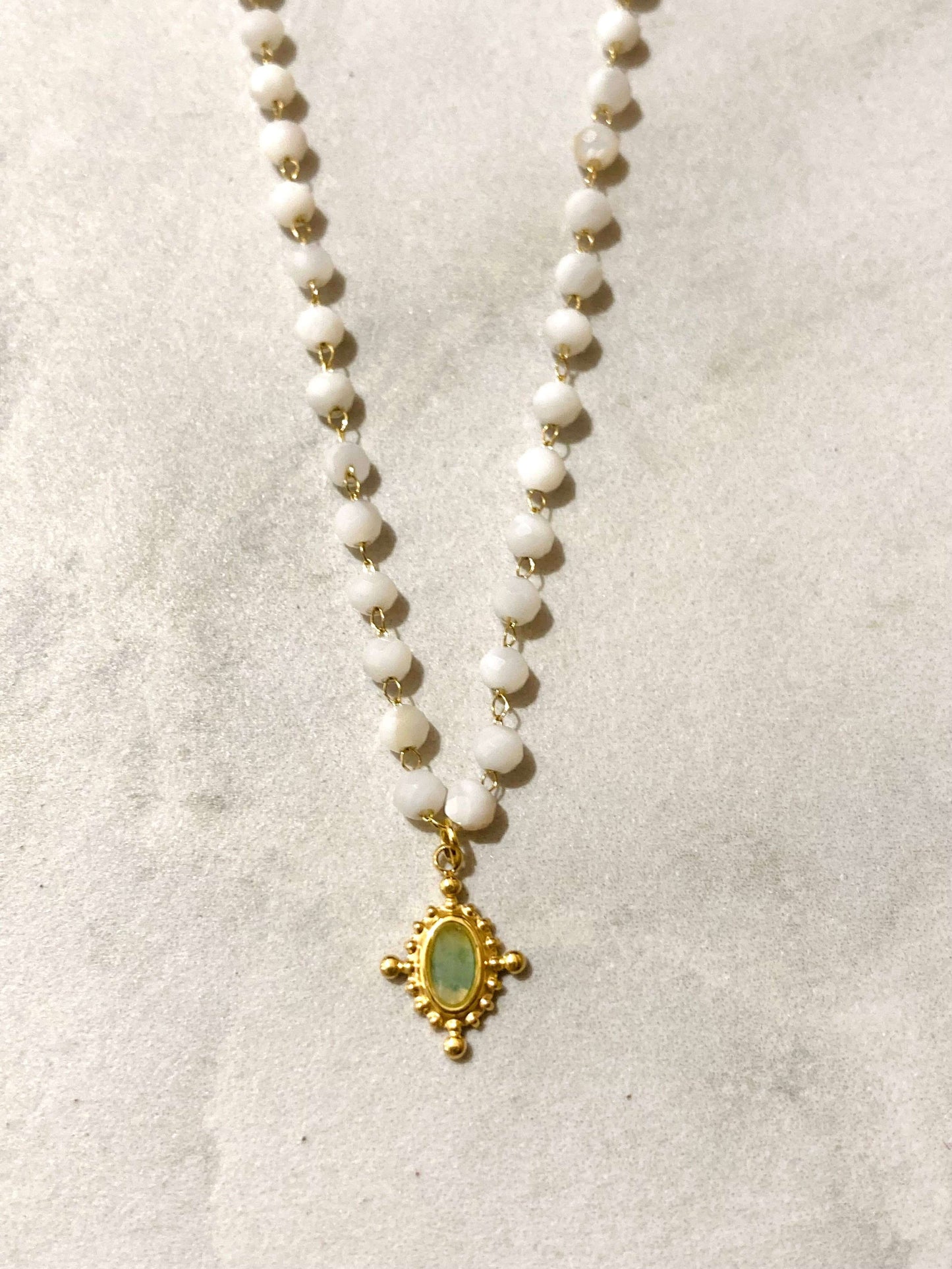 Laika Bohem Summer Necklace Multicolor: White - Lily and Lavender Boutique