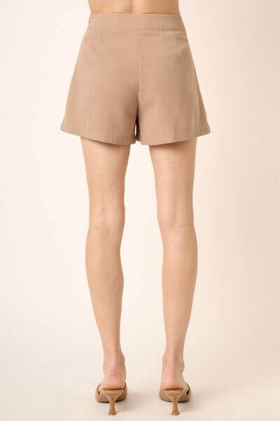 Mittoshop Side Invisible Zipper Pleated Shorts - Lily and Lavender Boutique