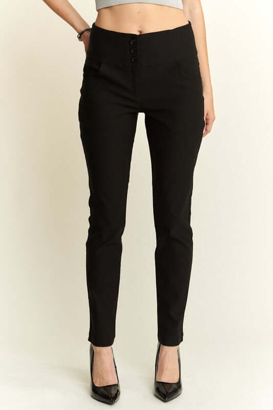 ADORA High Waist Skinny Pants - Lily and Lavender Boutique