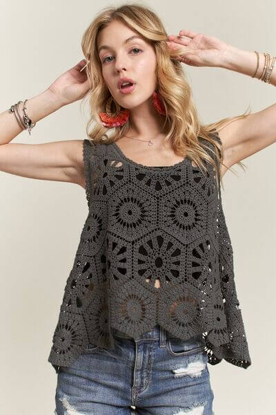 ADORA Crochet Wide Strap Tank - Lily and Lavender Boutique
