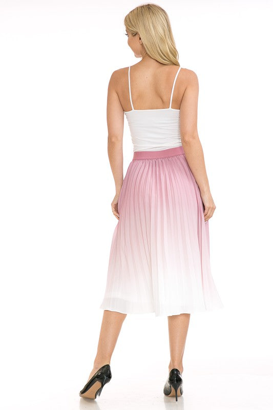 Women's High Waist Pleated A-Line Swing