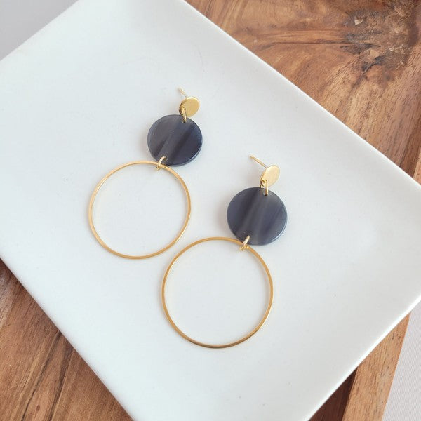 Sadie Earrings - Black - Lily and Lavender Boutique