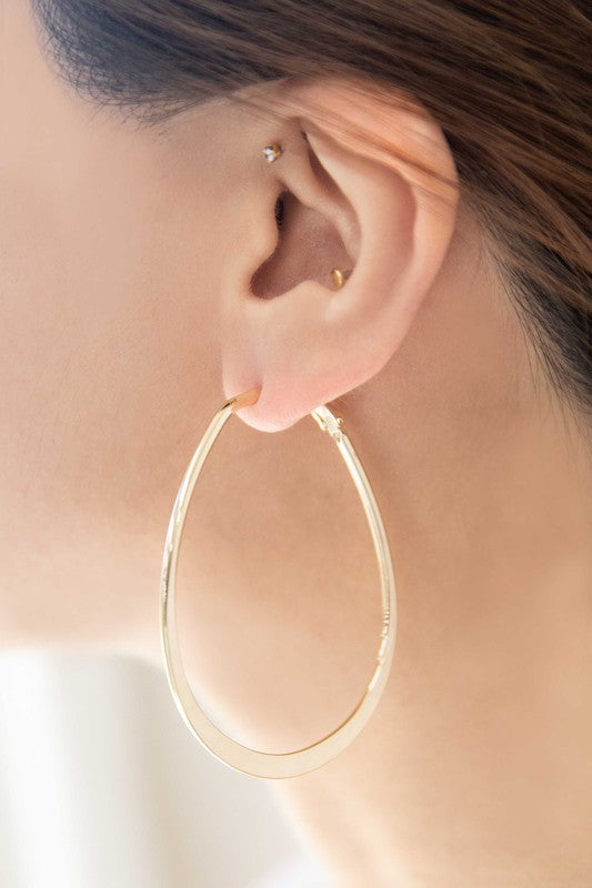 2D Shapes Asymmetrical Hoop Earrings - Lily and Lavender Boutique