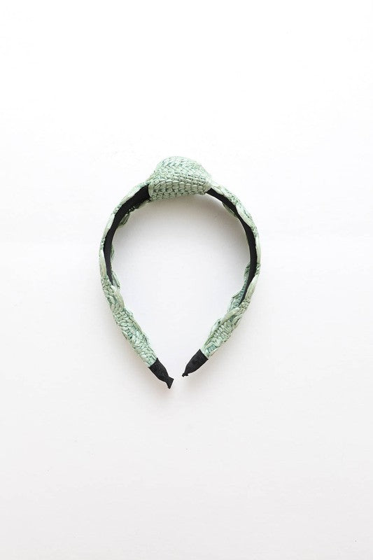 Raffia Crochet Trim Headband - Lily and Lavender Boutique