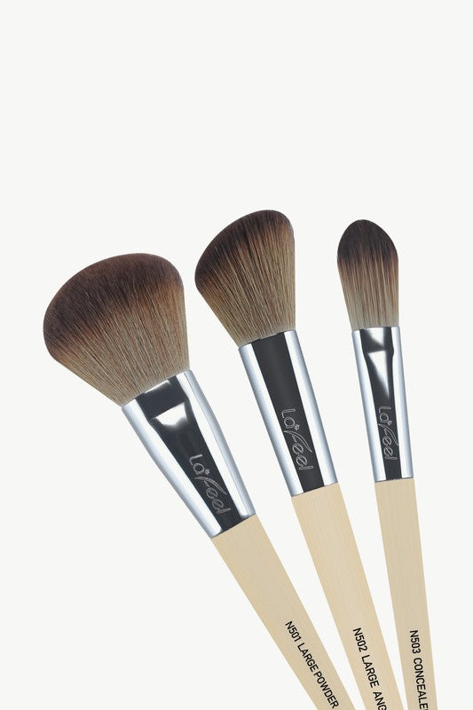 Lafeel Face and Eye Brush Set in Taupe - Lily and Lavender Boutique