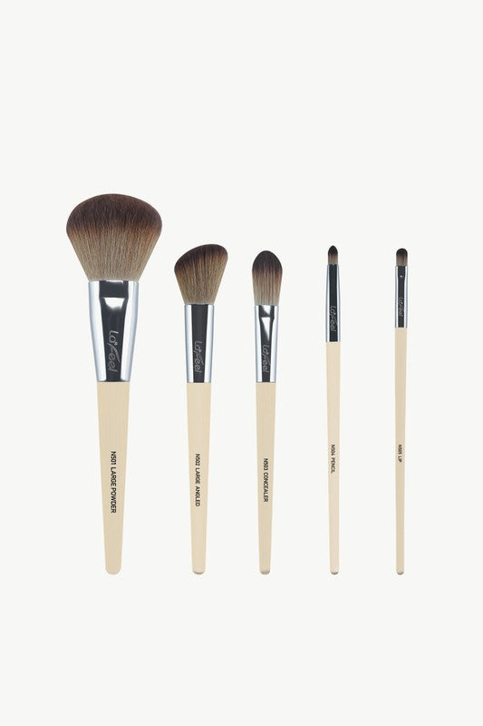 Lafeel Face and Eye Brush Set in Taupe - Lily and Lavender Boutique