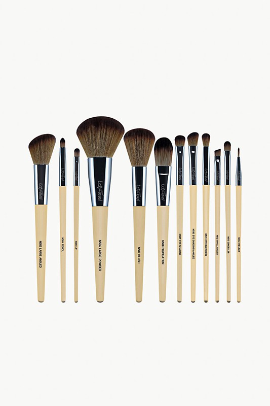 Lafeel Face and Eye Brush Set with Bag - Lily and Lavender Boutique