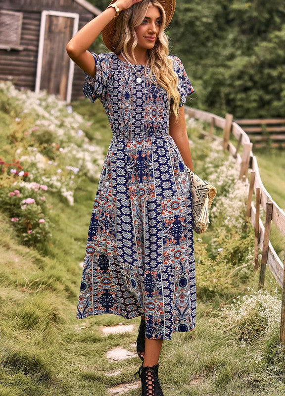 Printed dress - Lily and Lavender Boutique