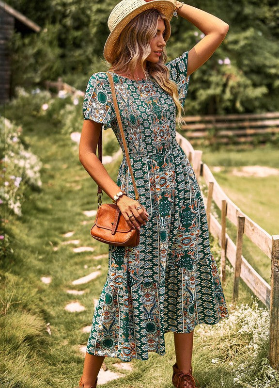 Printed dress - Lily and Lavender Boutique