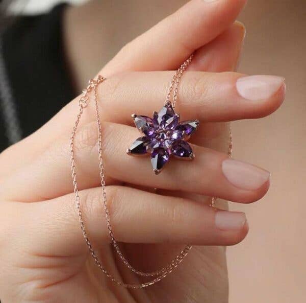 WILDFLOWER PURPLE NECKLACE