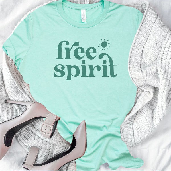 Free Spirit Bella Canvas Crewneck Tee - Lily and Lavender Boutique