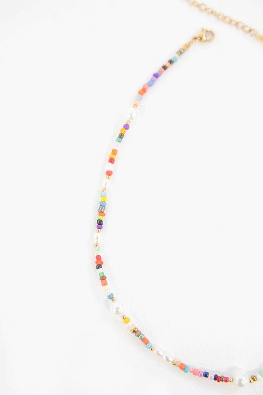 Festive Beaded Pearl Necklace - Lily and Lavender Boutique