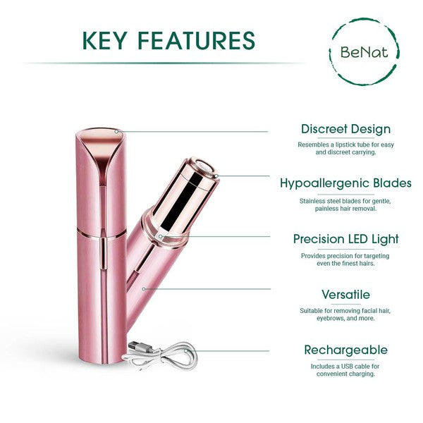 Rechargeable Facial Hair Remover - Lily and Lavender Boutique