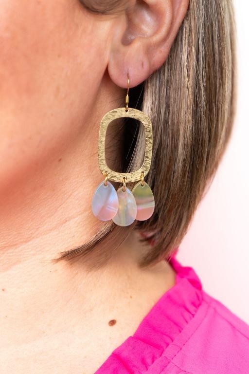 Ophelia Earrings - Iridescent Neon - Lily and Lavender Boutique