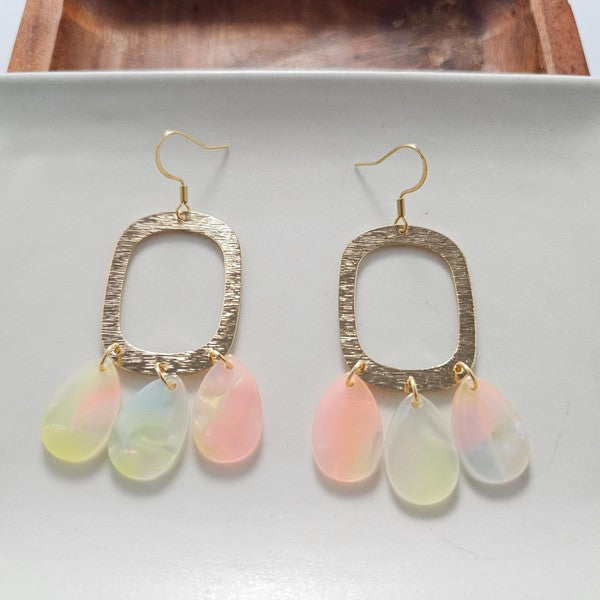 Ophelia Earrings - Iridescent Neon - Lily and Lavender Boutique