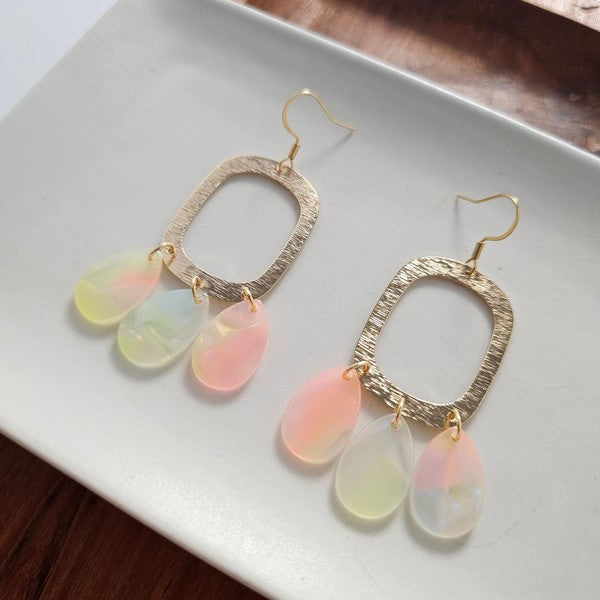 Ophelia Earrings - Iridescent Neon - Lily and Lavender Boutique