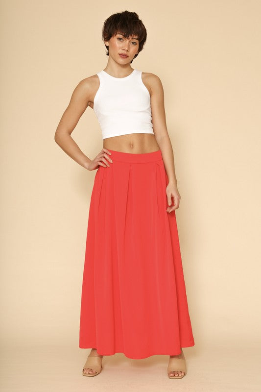 High Waist Pleated Skirt - Lily and Lavender Boutique