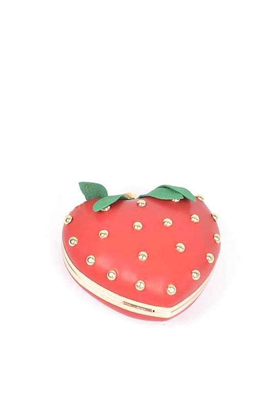 Iconic Strawberry Mini Box Clutch Bag - Lily and Lavender Boutique