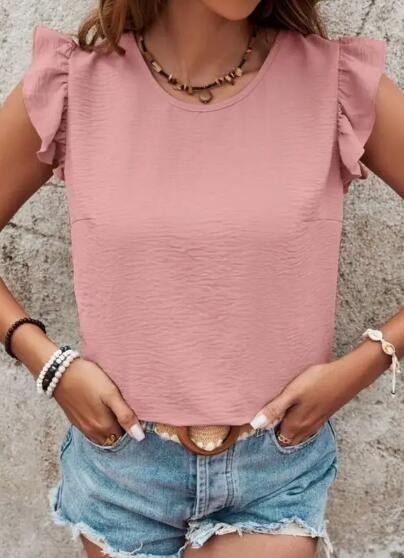 Tie back ruffle blouse - Lily and Lavender Boutique