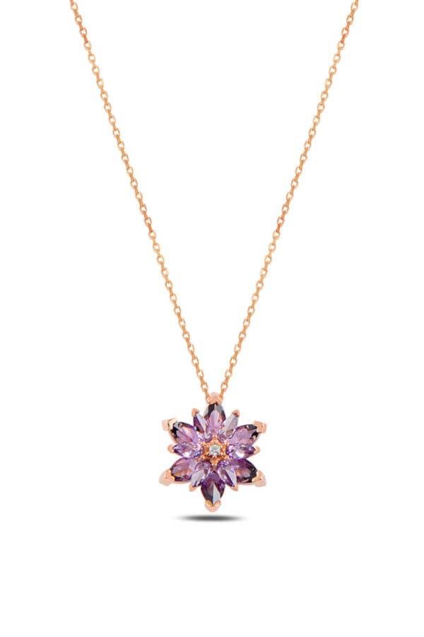 WILDFLOWER PURPLE NECKLACE