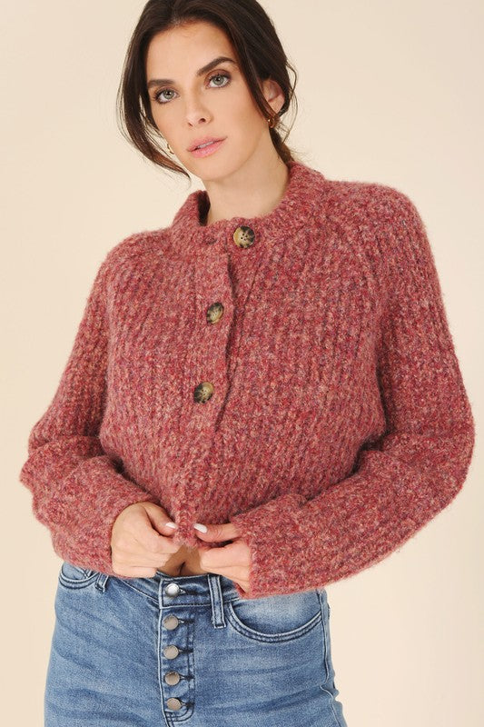 Melange multicolor sweater top - Lily and Lavender Boutique