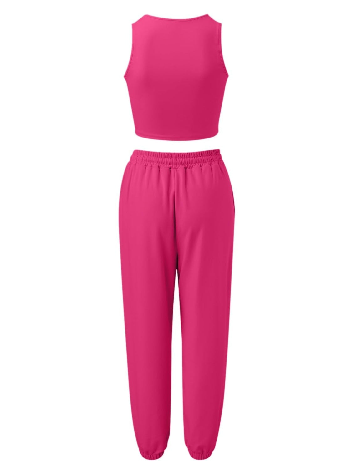 Wide Strap Top and Drawstring Joggers Set - Lily and Lavender Boutique