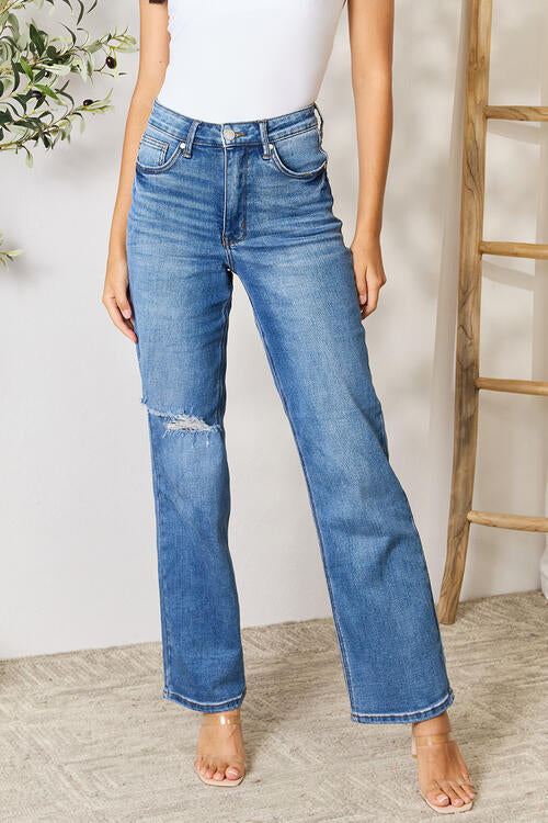 Judy Blue Full Size High Waist Distressed Jeans - Lily and Lavender Boutique