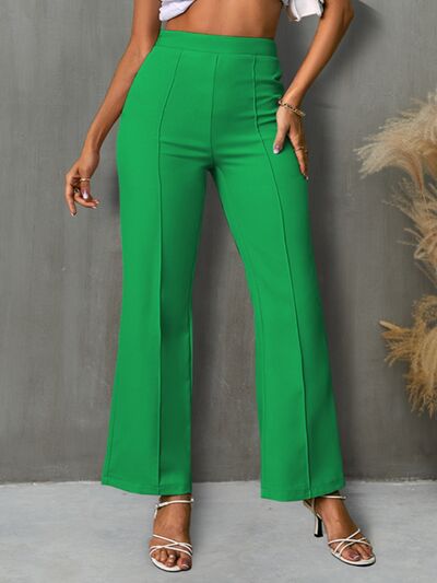 High Waist Straight Pants - Lily and Lavender Boutique