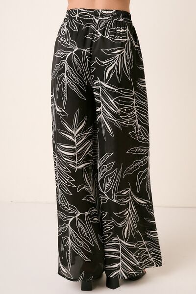 Mittoshop Printed Wide Leg Pants - Lily and Lavender Boutique