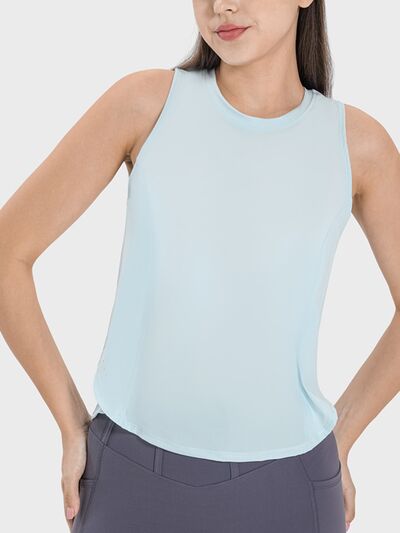 Round Neck Active Tank - Lily and Lavender Boutique