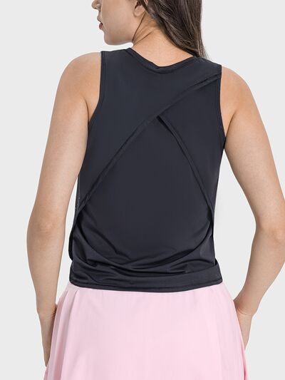 Round Neck Active Tank - Lily and Lavender Boutique