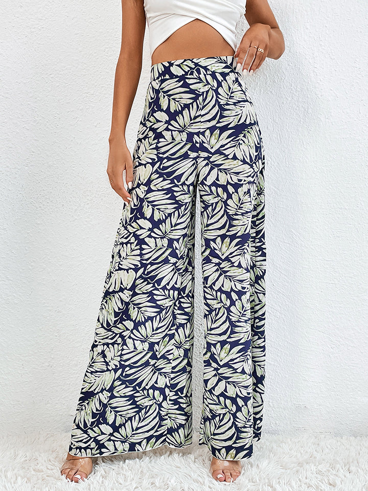 Printed Wide Leg Pants - Lily and Lavender Boutique