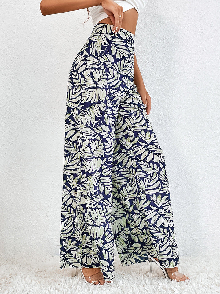 Printed Wide Leg Pants - Lily and Lavender Boutique