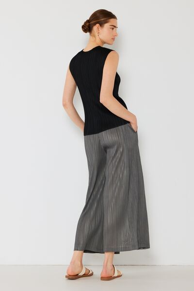 Marina West Swim Pleated Wide-Leg Pants with Side Pleat Detail - Lily and Lavender Boutique