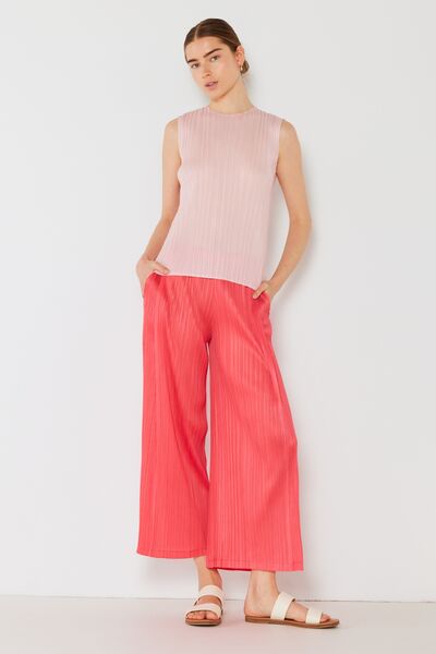 Marina West Swim Pleated Wide-Leg Pants with Side Pleat Detail - Lily and Lavender Boutique