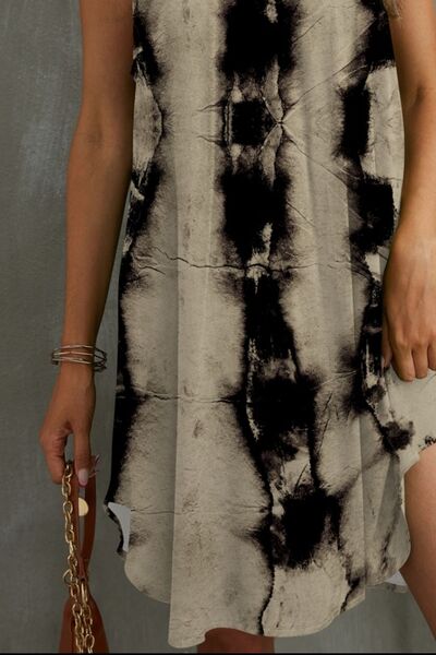 Tie-Dye Grecian Neck Dress - Lily and Lavender Boutique