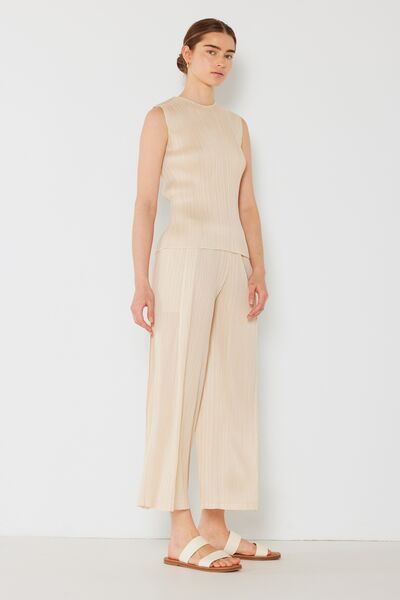 Marina West Swim Pleated Wide-Leg Pants with Side Pleat Detail - Lily and Lavender Boutique