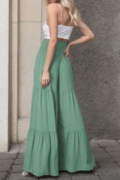 Tied Wide Leg Pants - Lily and Lavender Boutique