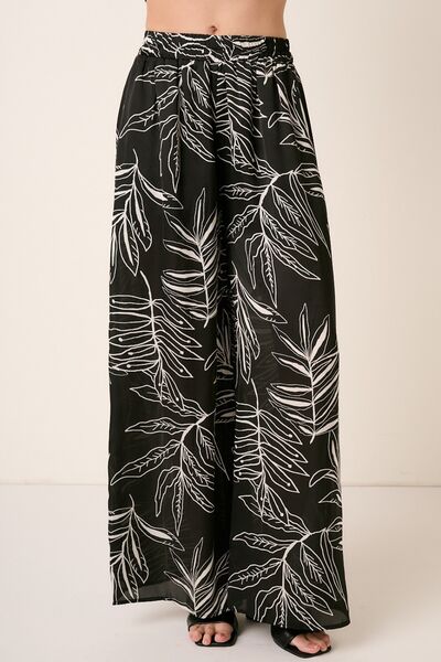 Mittoshop Printed Wide Leg Pants - Lily and Lavender Boutique